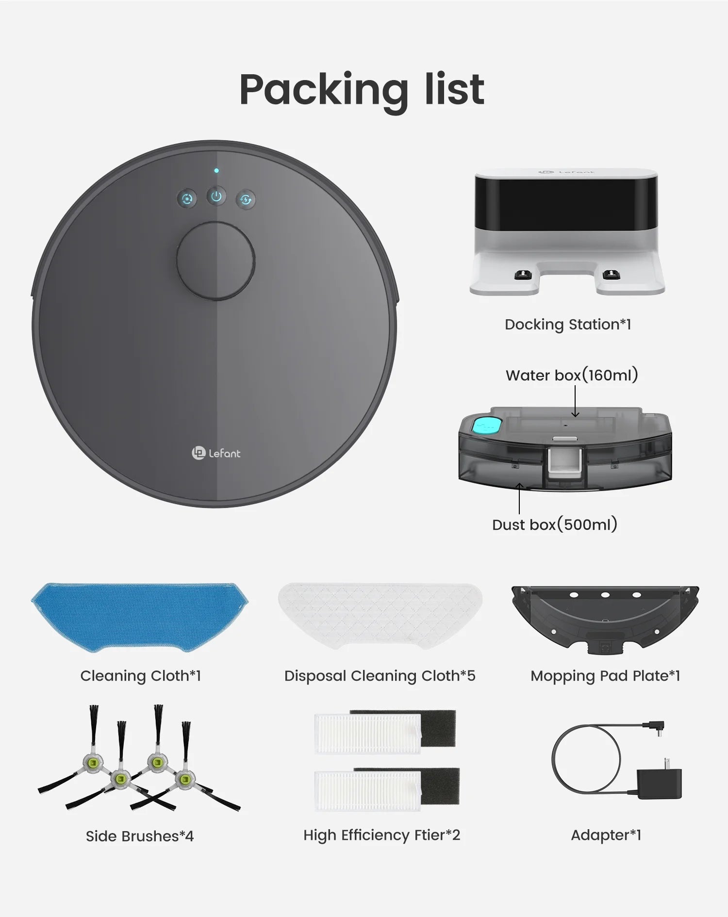 LEFANT M1 Robot Vacuum Cleaner with Multi-Floor Mapping, 4000Pa, 4000 mAh Battery, LDS Navigation,APP/Alexa,smart Home appliance