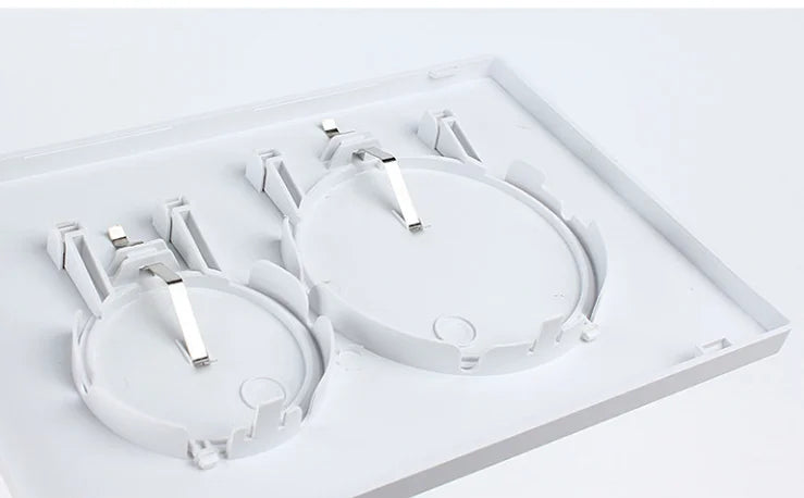 White Dual Flushing Toilet Push Round Buttons Concealed Wall-mount Tanks Flush Pannels Replacement Part Bathroom for Sigma