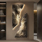 Light Luxury Entrance Decoration Mural Light Abstract Sandstone Texture Hanging Painting Atmospheric 2025 New High-End Corridor