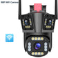 4K Dual Lens Camera Outdoor 10X Zoom PTZ 5K Triple Lens Security Cameras Auto Tracking 8K Four Lens Video Surveillance Webcam