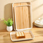 WORTHBUY Large Capacity Rectangular Plastic Storage Tray Reusable Food Serving Tray Tea Dessert Fruit Tray Kitchen Organizer
