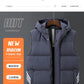 Waistcoat for men spring and autumn waistcoat for Korean men fashion slim handsome vest warm down cotton vest with hat
