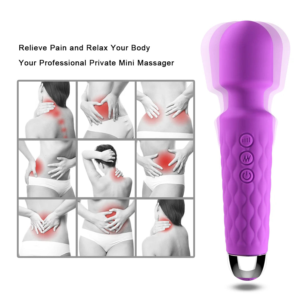 10 Modes G spot Clitoris Vibrator Stimulator Adult Supplies for Women Powerful Clit Massager AV Magic-Wand Female Erotic Sex Toy
