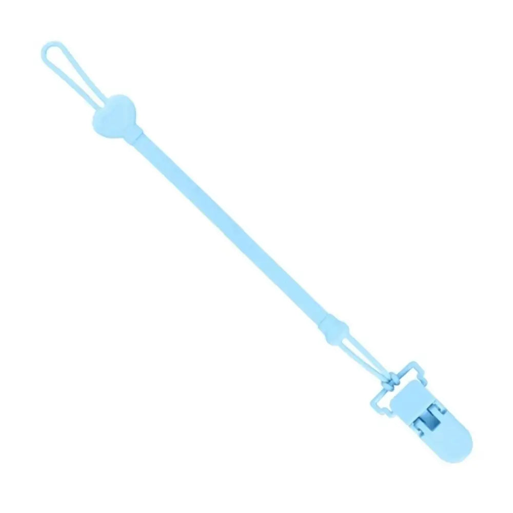 Silicone Pacifier Holder Clip Food-grade BPA Free Baby Pacifier Chain Anti-lost Adjustable Baby Teething Toys Strap Outdoor