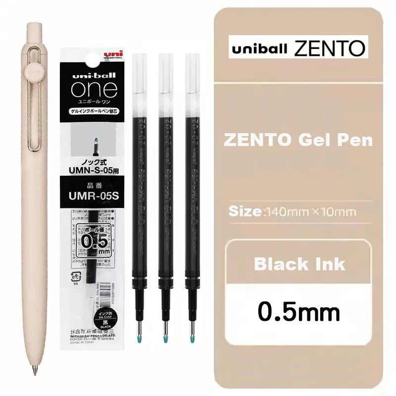Japan Uni/Mitsubishi Uniball ZENTO series Gel Pen,Small Core 2nd 0.38/0.5mm Business Office Signing stylo back to school station