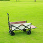 Extra Long Extender Collapsible Wagon Cart Large Weight Capacity Heavy Duty Beach Wagon Cart Outdoor Portable Camping Equipment