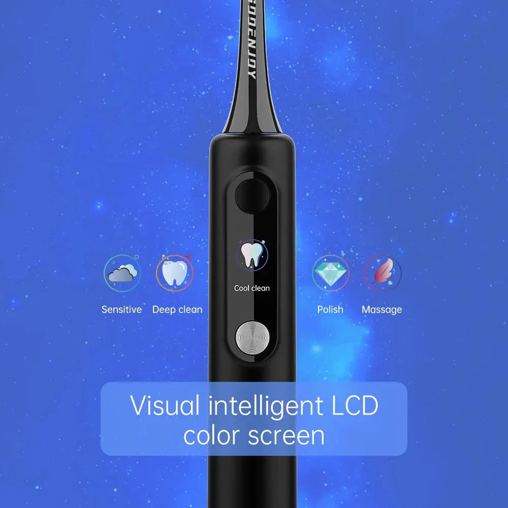 SOOENJOY Smart LCD Screen Sonic Electric Toothbrush NB-1 DIY Mode Cleaner Adult Automatic IPX7 Waterproof Teethbrush