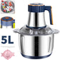 5L Electric Meat Grinders Food Crusher Stainless Steel Multifunctional Vegetable Slicer Processor Chopper Kitchen Appliances