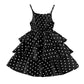Dress Kids Girls 4-12 Years Black Polka Dot Dress For Girls Stylish Girls Vacation Holiday Clothes Kids Clothes Dress