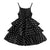 Dress Kids Girls 4-12 Years Black Polka Dot Dress For Girls Stylish Girls Vacation Holiday Clothes Kids Clothes Dress