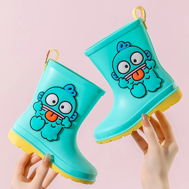 Sanrio Children's Rain Boots Cute Kuromi Melody Pachocco Non-slip Rain Shoes For Boys And Girls Waterproof Shoes Summer Summer