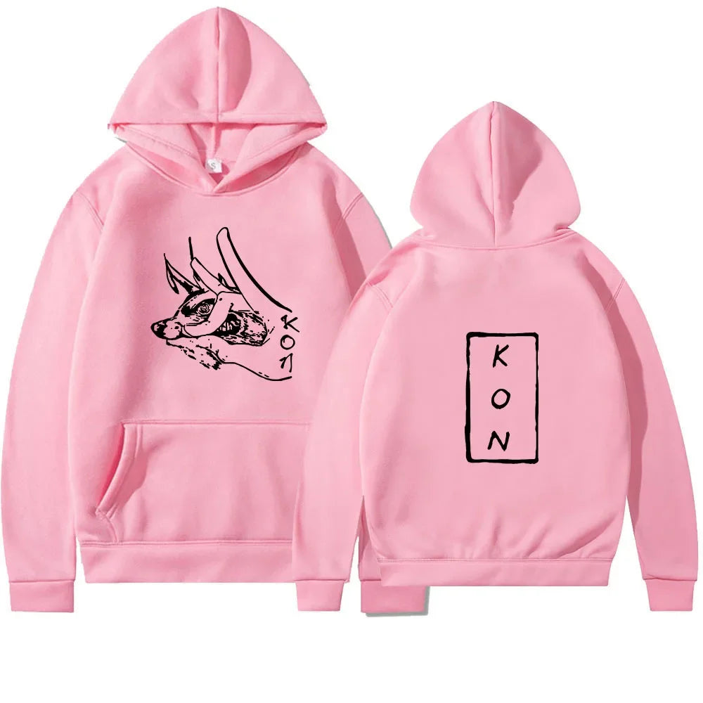 KON Japanese anime chainsaw man peripheral series printed sweatshirt new style letter long sleeve sweatshirt