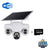 Three Lens Three Screens WIFI Solar Camera 15MP 10X Zoom CCTV Outdoor Automatic Tracking Humanoid Detection PTZ IP66 Cam V380