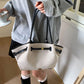 Luxury Canvas Dumpling Handbag Vintage Large Capacity Tote Bag Brand Pleated Drawstring Design Versatile Fashion Shoulder Purse