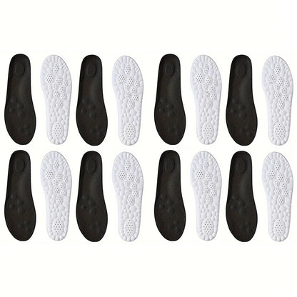 1Pair/2Pairs/4Pairs High Elasticity Latex Sport Insoles Soft Shoe Pads Arch Support Orthotic Insoles Breathable Deodorant Insole