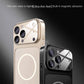 Luxury Large Frame Glass Lens Protect New Phone Case for iPhone 17 Air 16 15 14 13 Pro Max 17 Pro Magsafe Magnetic PC Hard Cover