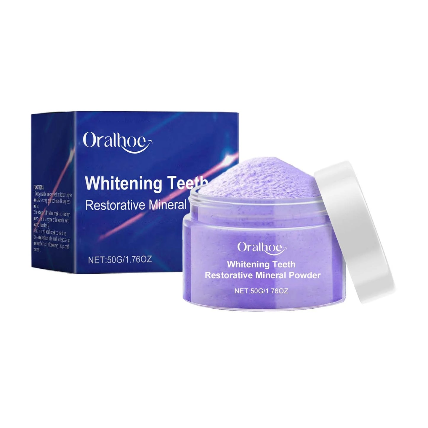 7 Day Teeth Bleaching Toothpaste Fresh Bad Breath Remove Yellow Stain Oral Hygiene Cleaning Dental Care Tool Purple Tooth Powder