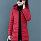 New Women Cotton Coat Autumn Winter Jacket Coat Middle-Aged Elderly Mothers Padded Hooded Keep Warm Down Cotton Overcoat Parkers