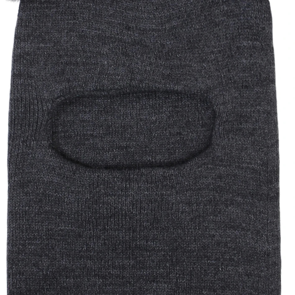 Kids Yarn Knit Balaclava Cap Autumn Winter Pullover Ear Protection Double Ball One-piece Baby Christmas Gift Hat