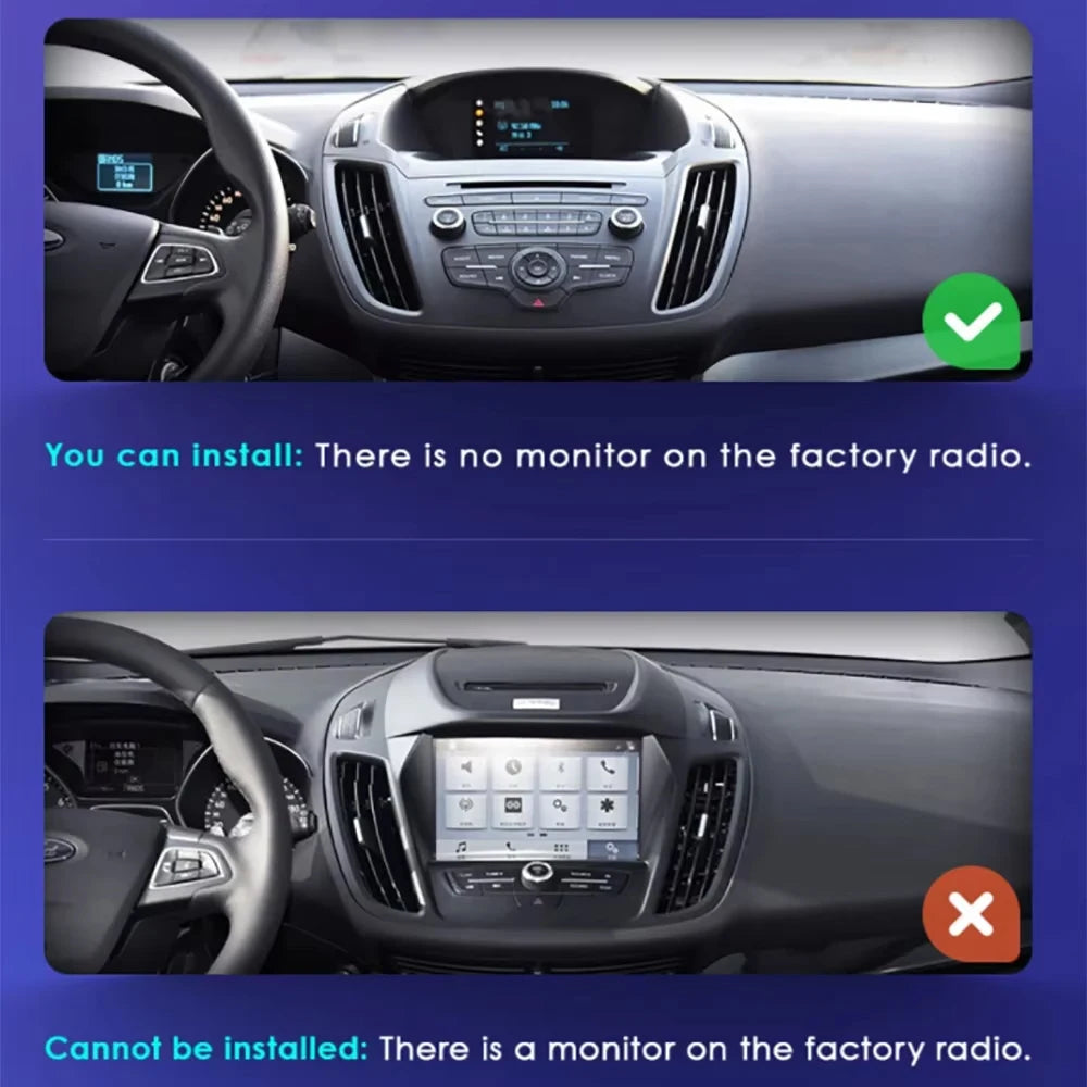 For Ford C-MAX Kuga 2 Escape 3 2012 - 2019 Android 15 Car Radio Multimedia Video Player Navigation Carplay Auto BT 2DIN DVD 5G