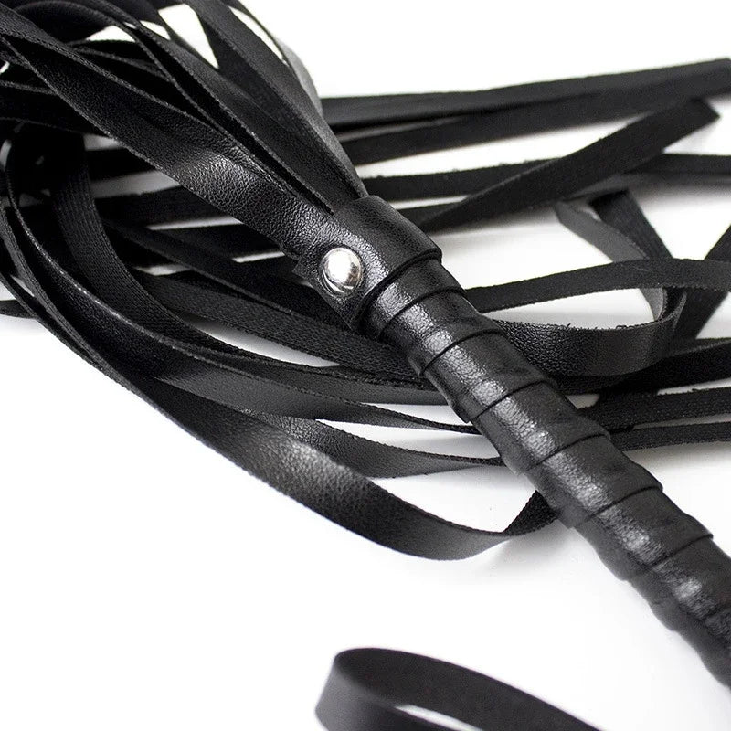 Faux Leather Pimp Whip Racing Riding Crop Party Flogger Queen Black Horse Riding Whip New