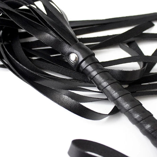 Faux Leather Pimp Whip Racing Riding Crop Party Flogger Queen Black Horse Riding Whip New