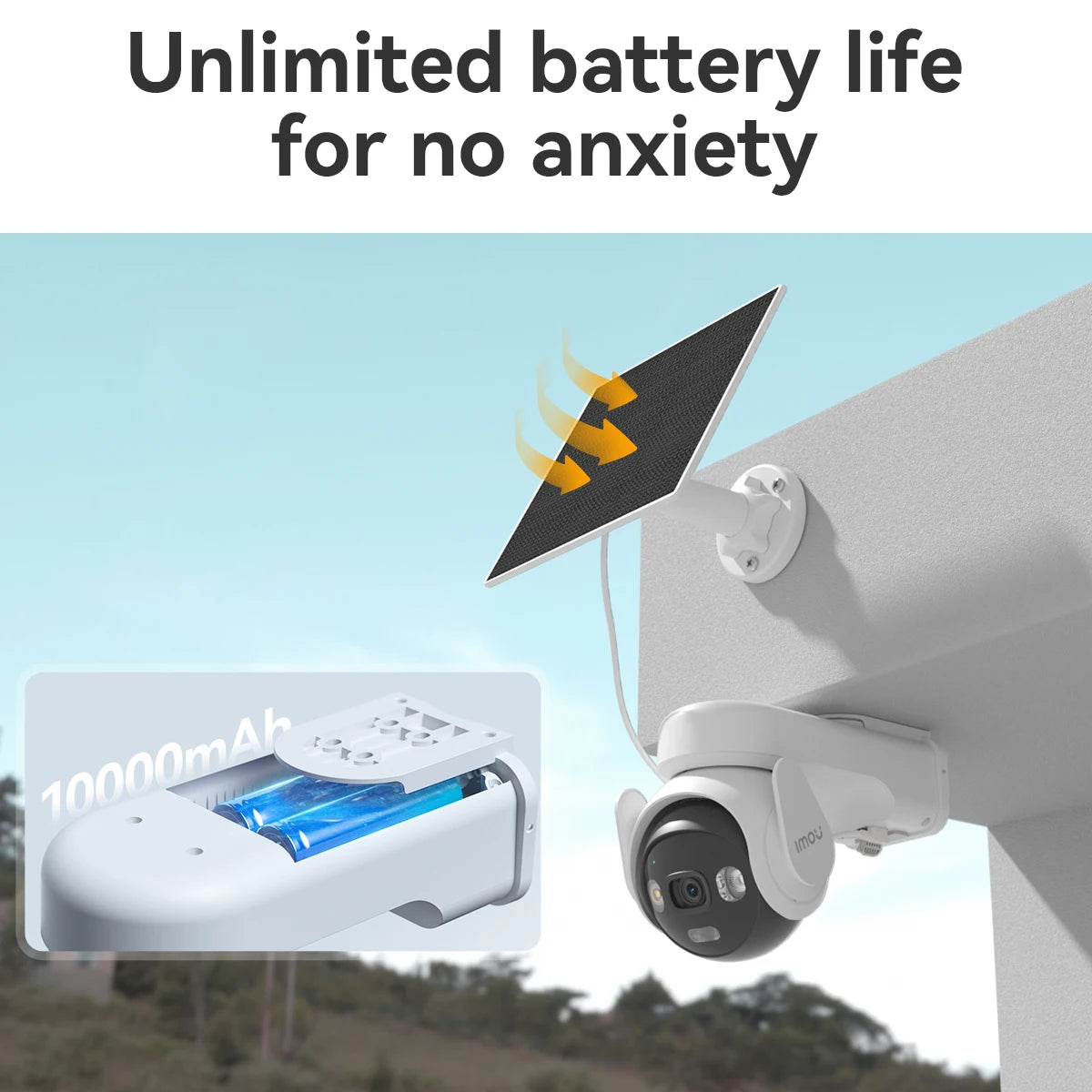 IMOU AOV PT Pro 5MP With Solar Panel 360° PTZ Outdoor Security Camera 4G LTE Wifi Aurora Color Night Vision Auto Track IP Camera