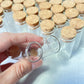 45/70/108 Pcs 10ml Glass Bottles Cork Stoppers Mini Test Tube Jars Tiny Containers For DIY Crafts Wishing Bottles Spice Storage