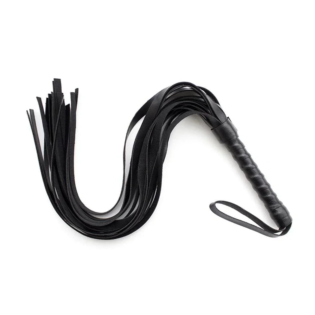 Faux Leather Pimp Whip Racing Riding Crop Party Flogger Queen Black Horse Riding Whip New