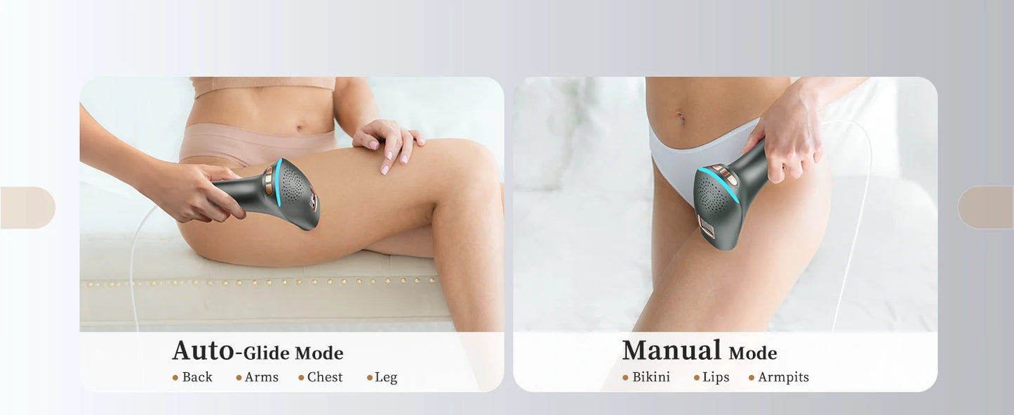 3-in-1 Laser Epilator 999900 Flash Painless IPL Hair Removal for Women Bikini Legs Arms Laser Hair Remover Permanent Depilato