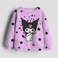 Christmas Kids Sportswear Baby Girls Hello Kitty Clothes Long Sleeve Cartoon Sweatshirt Tops Kuromi Girls Dance Team Hoodie