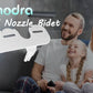 SAMODRA Bidet Attachment Ultra-Slim Toilet Seat Attachment Dual Nozzle Bidet Adjustable Water Pressure Non-Electric Ass Sprayer