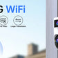 JOOAN 4K 6MP HD  PTZ Camera Outdoor Dual Lens Dual Screen AI Tracking 5G WIFI IP Camera Security CCTV Video Surveillance Cameras