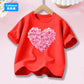Girls' Fashion Cotton T-shirts with Cherry Fruit Pattern Short Sleeve Girls' Cute Summer Tee Shirts 3-14 Years YT01
