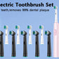 Smart Electric Toothbrush Rechargeable Tooth Brush 5 Mode Smart Timer Teeth Clean Electric Teethbrush with 8 Teethbrush Heads