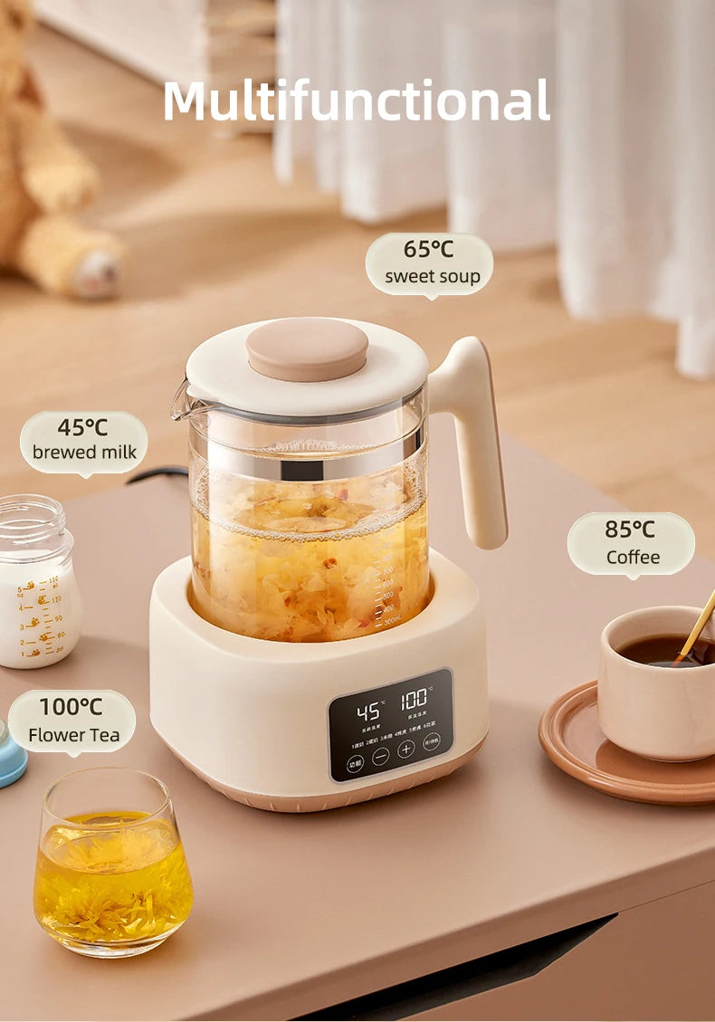 1300ml Infant Thermostatic Milk Regulator Baby Kettle 72 Hours Keep Warm Hot Water Smart Insulation Pot Milk Powder Warmer 220V