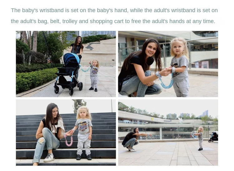 Lock Key for Infants Young Children Anti Loss Traction Rope for Anti Loss Bracelet for Children and Baby Safety Belt