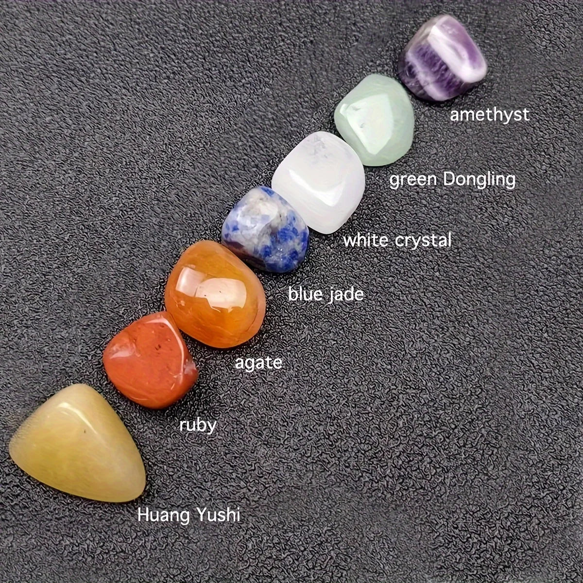 14PCS 7 Chakra Points,Crystal Pillar Set,Yoga Energy, Home Decoration Gift