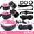 Exotic Bed Bondage Set BDSM Kits Exotic Sex Toys For Adults Games Leather Handcuffs Whip Gag Nipple Clamps Women Sex Products