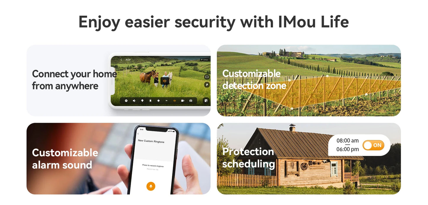 IMOU AOV PT Pro 5MP With Solar Panel 360° PTZ Outdoor Security Camera 4G LTE Wifi Aurora Color Night Vision Auto Track IP Camera