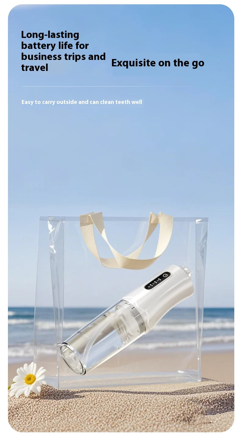 Electric Water Flosser 68000 Pulses-3 Modes, 4 Nozzles,200ML Tank, IPX7 Waterproof, Portable Oral Irrigator for Braces &Gum Care