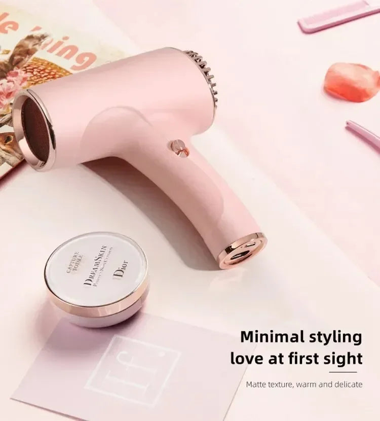 220V Portable Wireless Hair Dryer Rechargeable Blow Dryer Travel Fast Dry Hair Lithium Battery Strong Wind Art Joint Examination