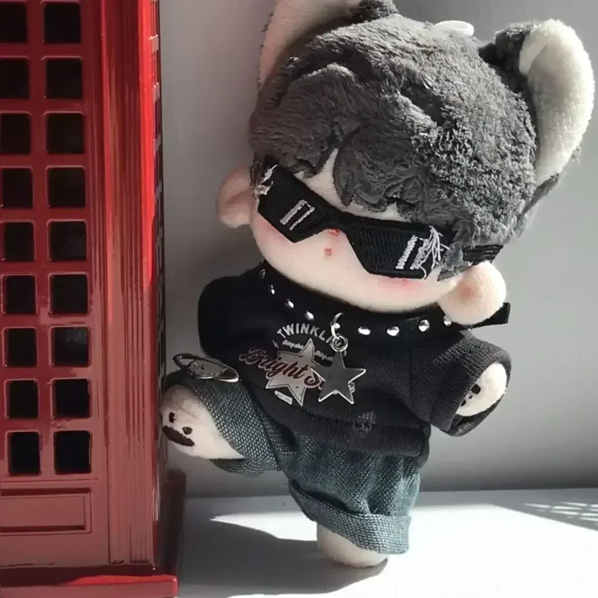 Labubu Clothes Doll American Hip Hop, V1 V2 Doll Clothing Accessories, Labubu Clothes Designer,15/17cm Doll Toy