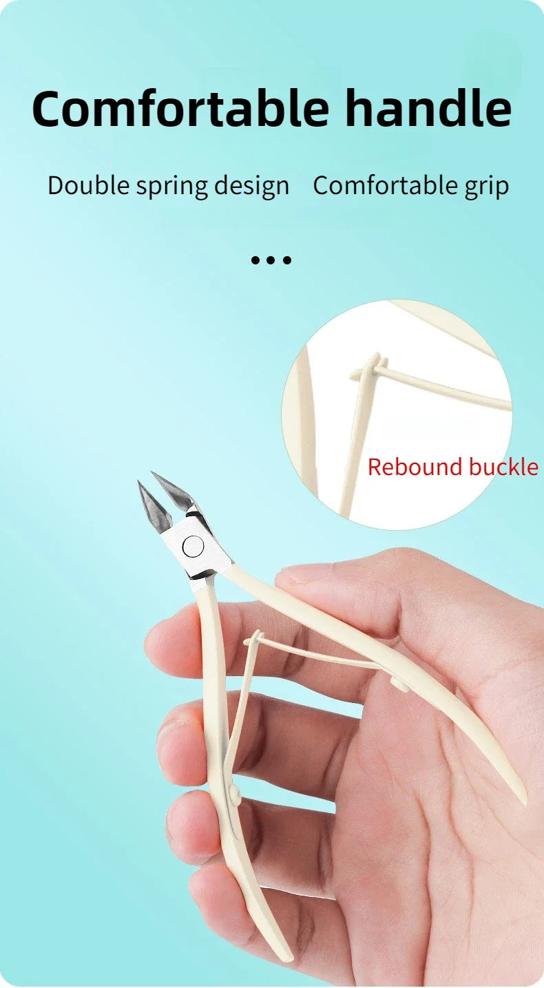 ‌Cuticle Scissors Stainless Steel Sharp Blade Durable Rust Free Nail Care Tool‌