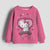 Christmas Kids Sportswear Baby Girls Hello Kitty Clothes Long Sleeve Cartoon Sweatshirt Tops Kuromi Girls Dance Team Hoodie