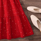 Elegant Square Neck Puff Sleeve Long Dress for 8-12 Year Old Girls Summer Sweet Ladylike Style Perfect for Valentine's Day