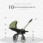 2025 New Baby Stroller 4in1 Multifunctional Newborn Baby Stroller 3in1 Foldable Basket Type Seat Lightweight Travel Pram