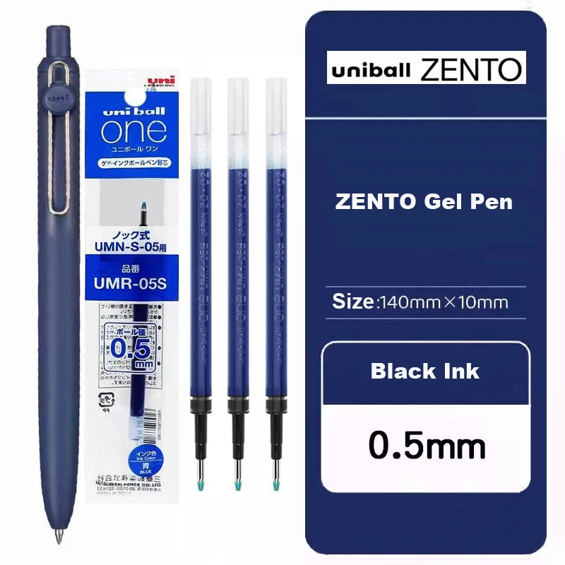 Japan Uni/Mitsubishi Uniball ZENTO series Gel Pen,Small Core 2nd 0.38/0.5mm Business Office Signing stylo back to school station