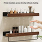 Walnut bathroom toilet shelf no punch toilet sink restroom wall storage towel racks