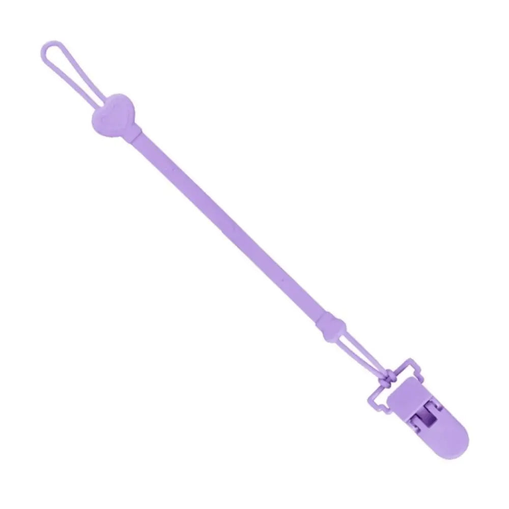 Silicone Pacifier Holder Clip Food-grade BPA Free Baby Pacifier Chain Anti-lost Adjustable Baby Teething Toys Strap Outdoor